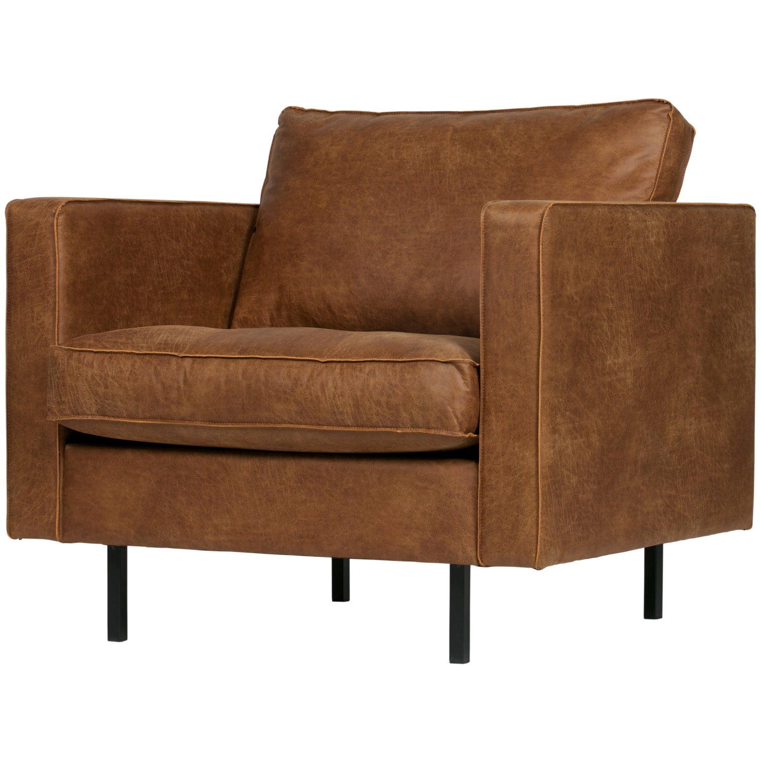Woood | Fauteuil Rodeo classic ecoleer cognac
