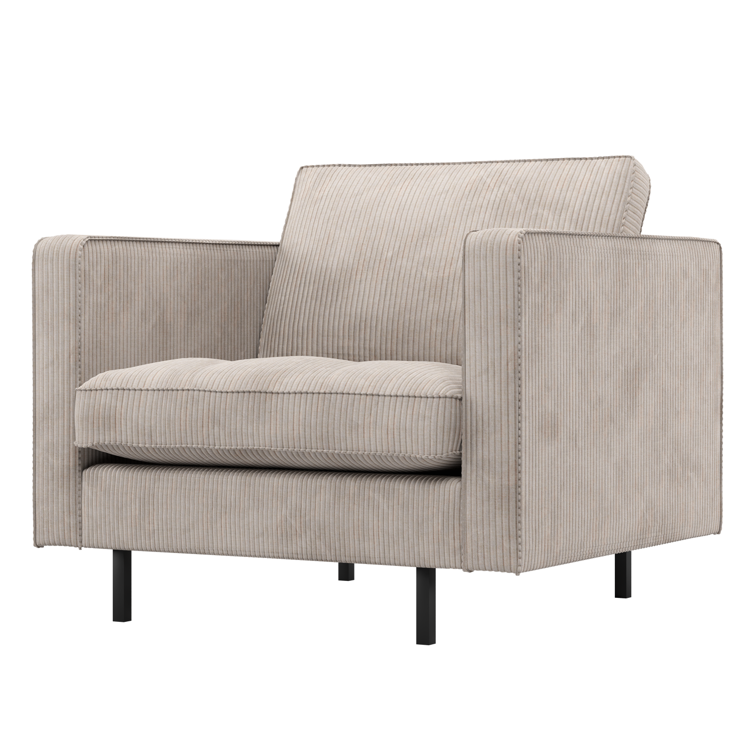 Woood | Fauteuil Rodeo classic ribstof ecru