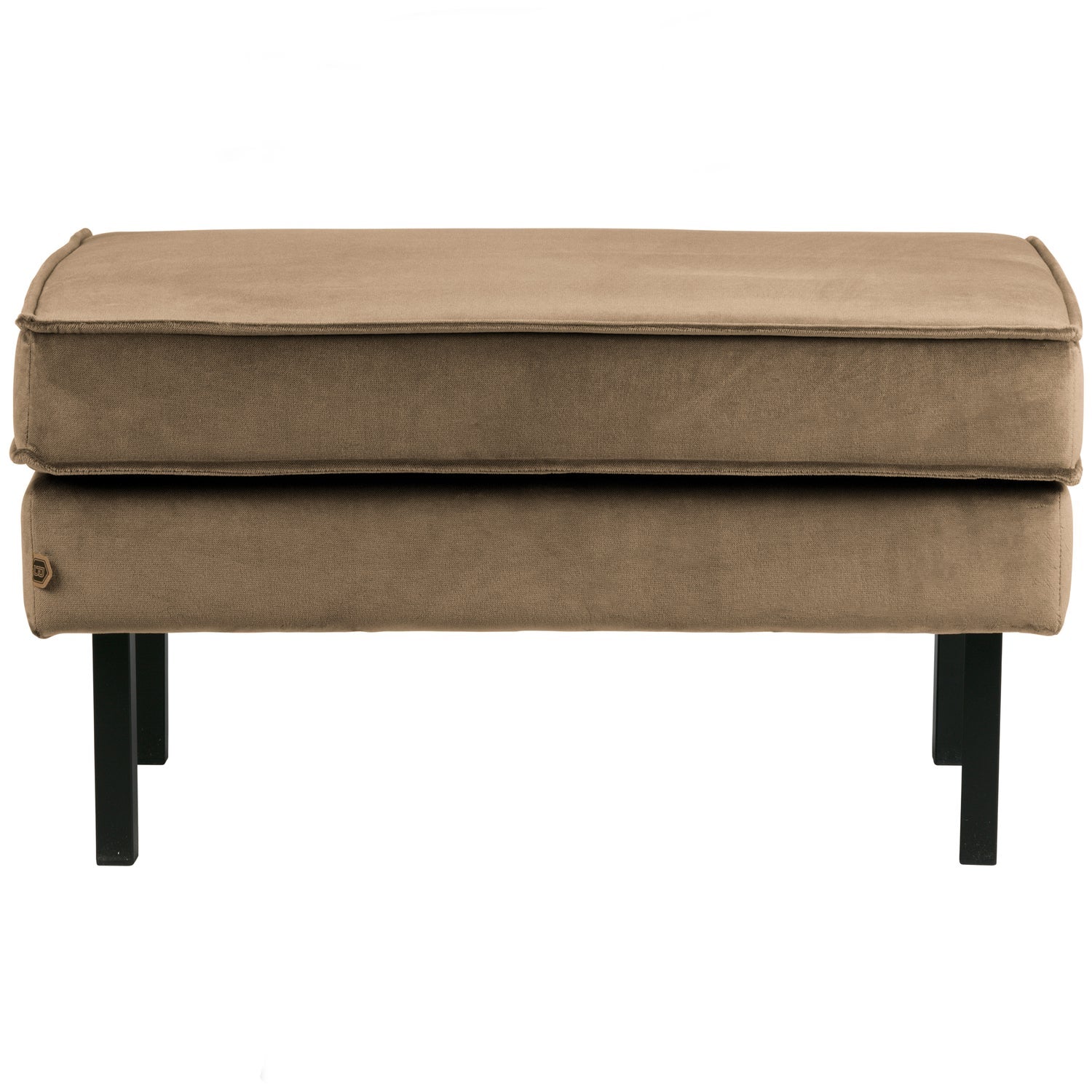 Woood | Hocker Rodeo op poten velvet taupe