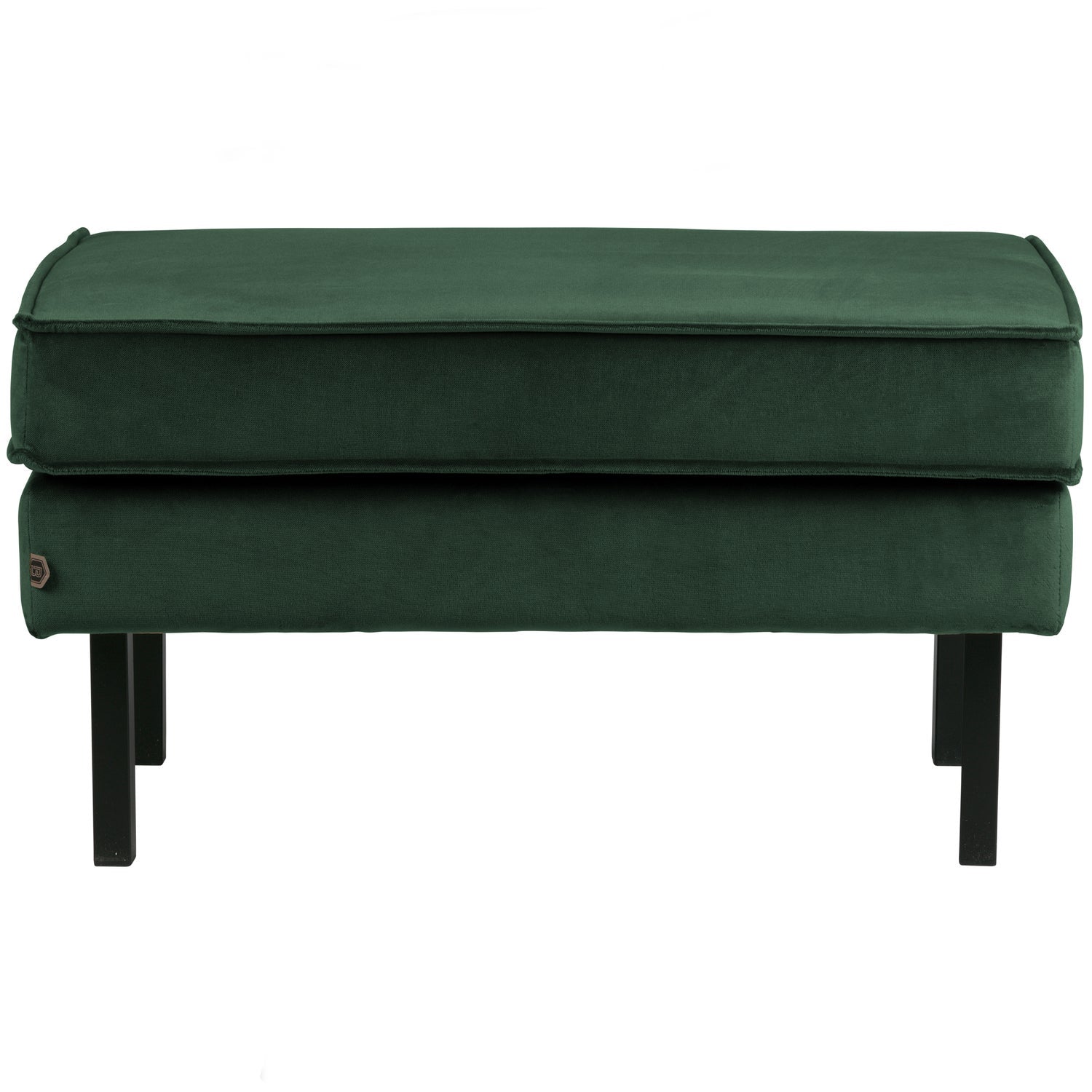 Woood | Hocker Rodeo op poten velvet bosgroen