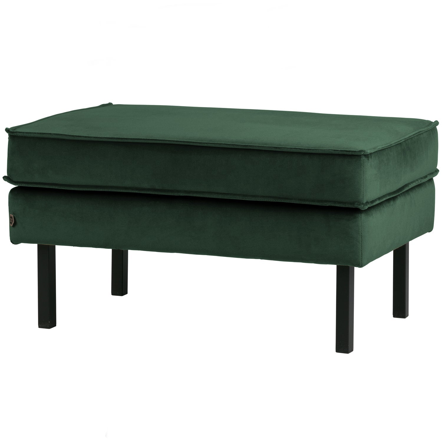 Woood | Hocker Rodeo op poten velvet bosgroen