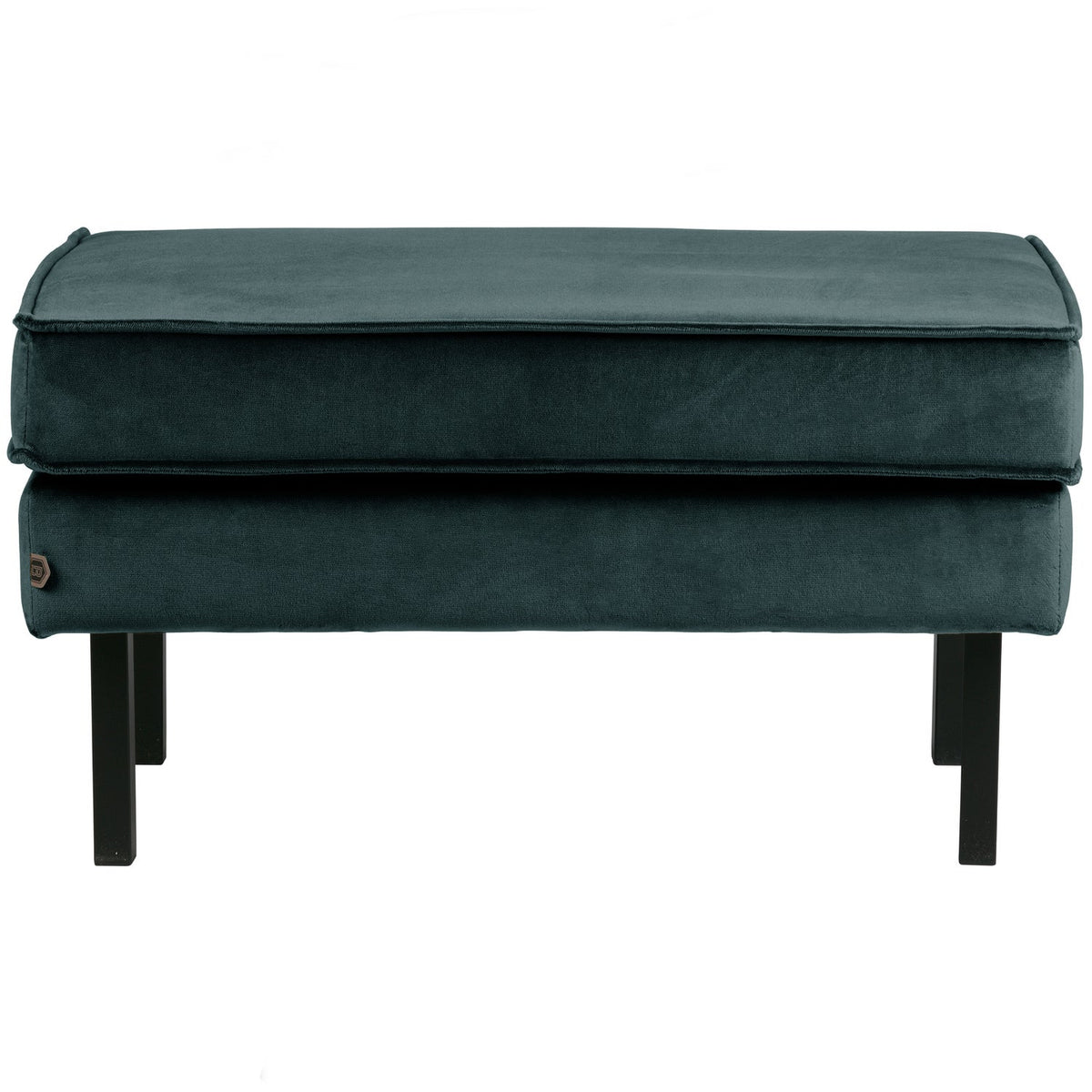 Woood | Hocker Rodeo op poten velvet groenblauw