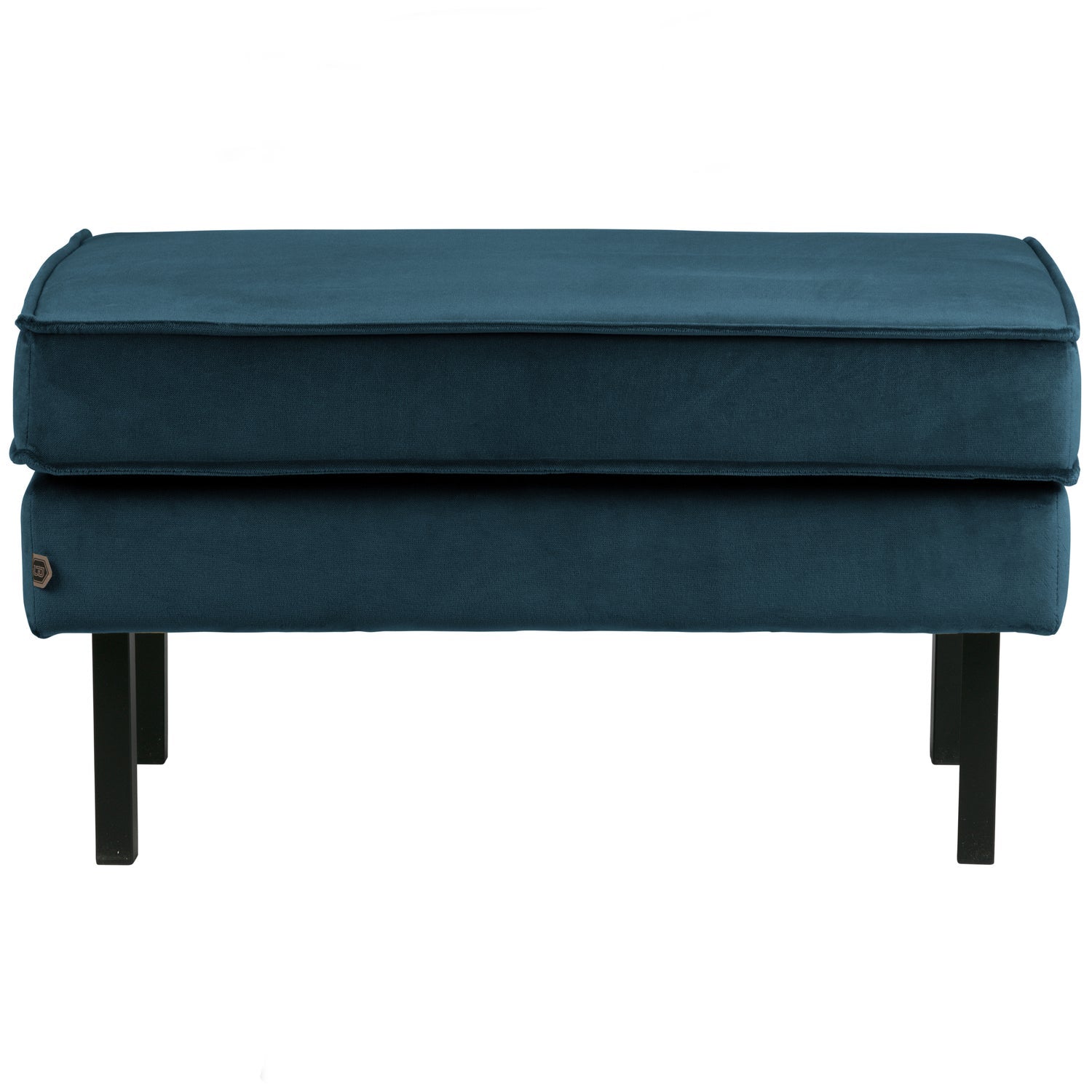 Woood | Hocker Rodeo op poten velvet blauw