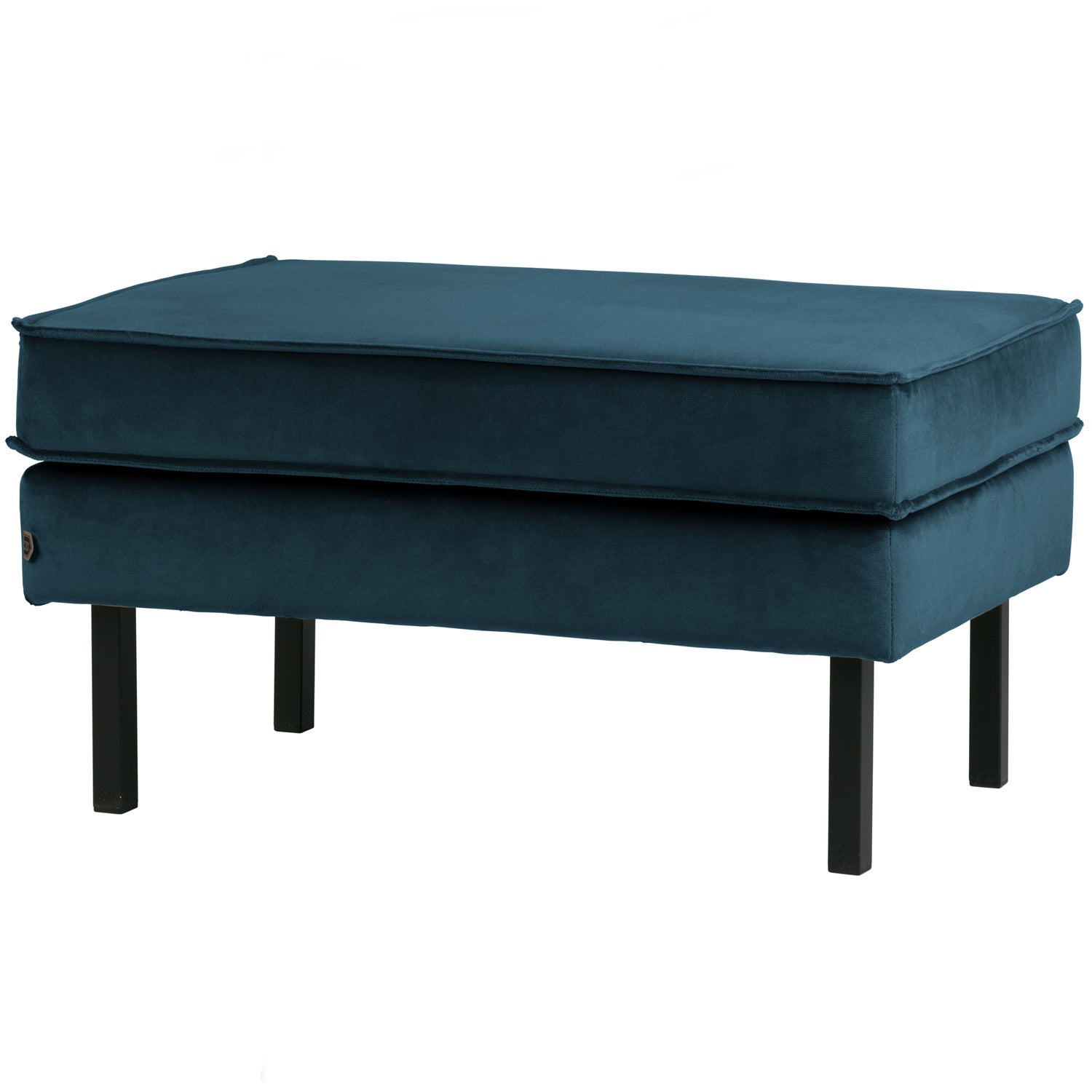 Woood | Hocker Rodeo op poten velvet blauw