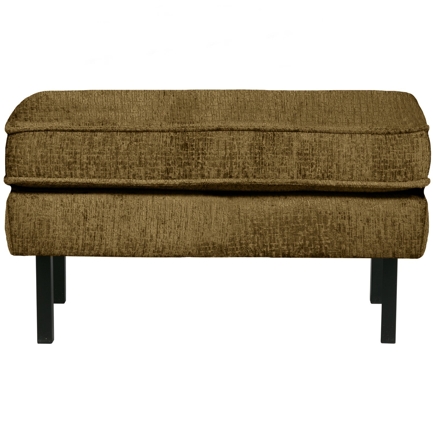Woood | Hocker Rodeo op poten structure velvet brass