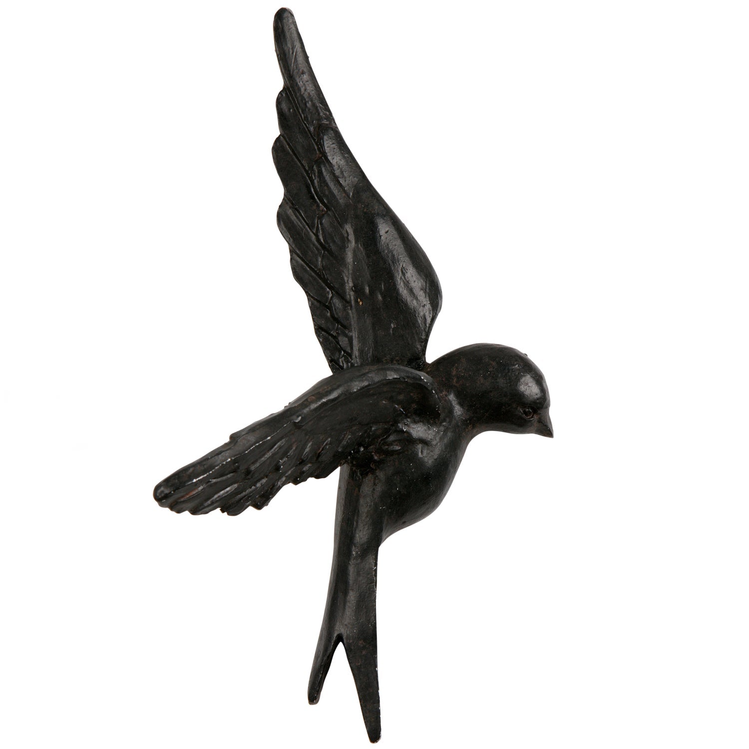Woood | Wanddeco Avaler vogels hars zwart - set van 4