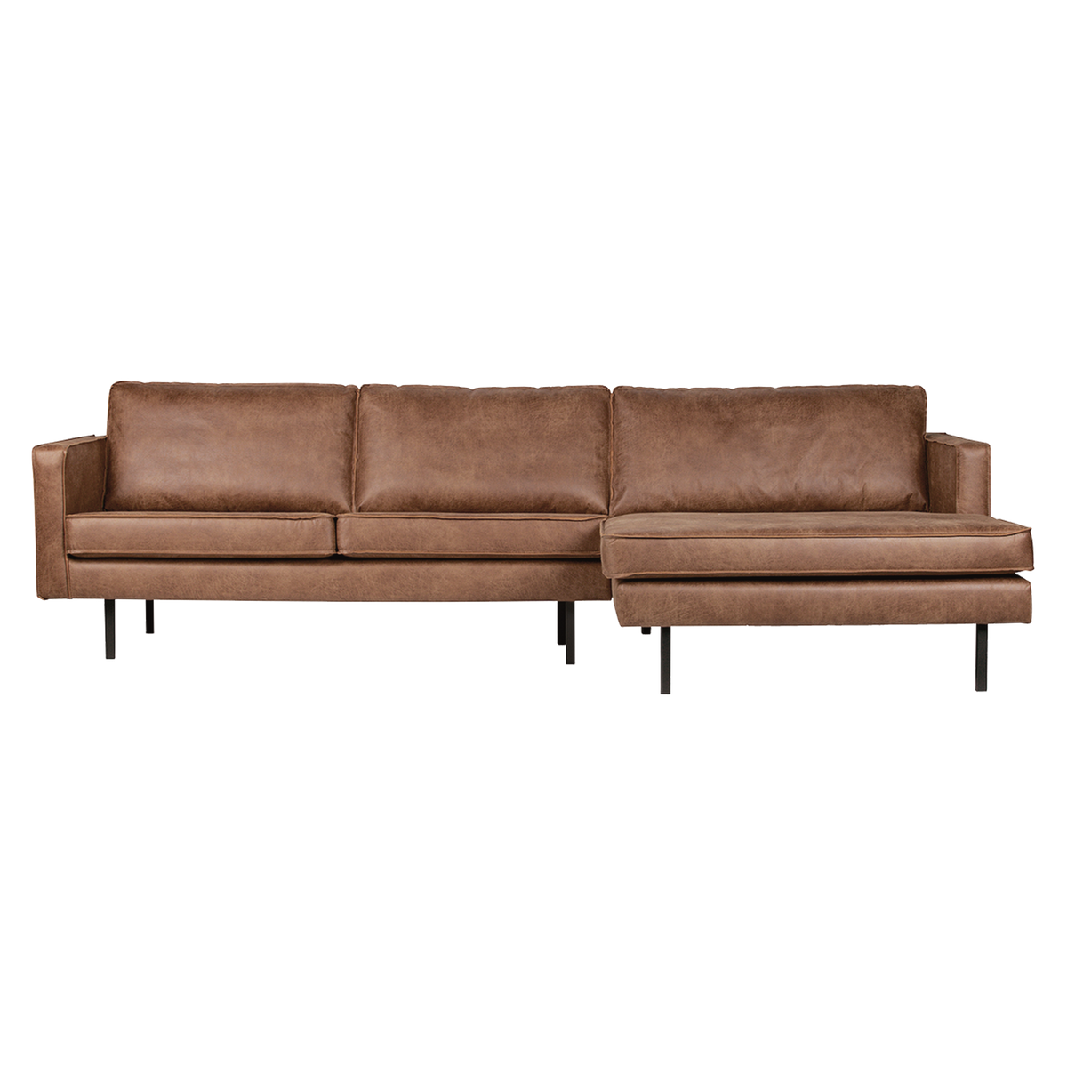 Woood | Chaise Longue Rodeo rechts ecoleer cognac