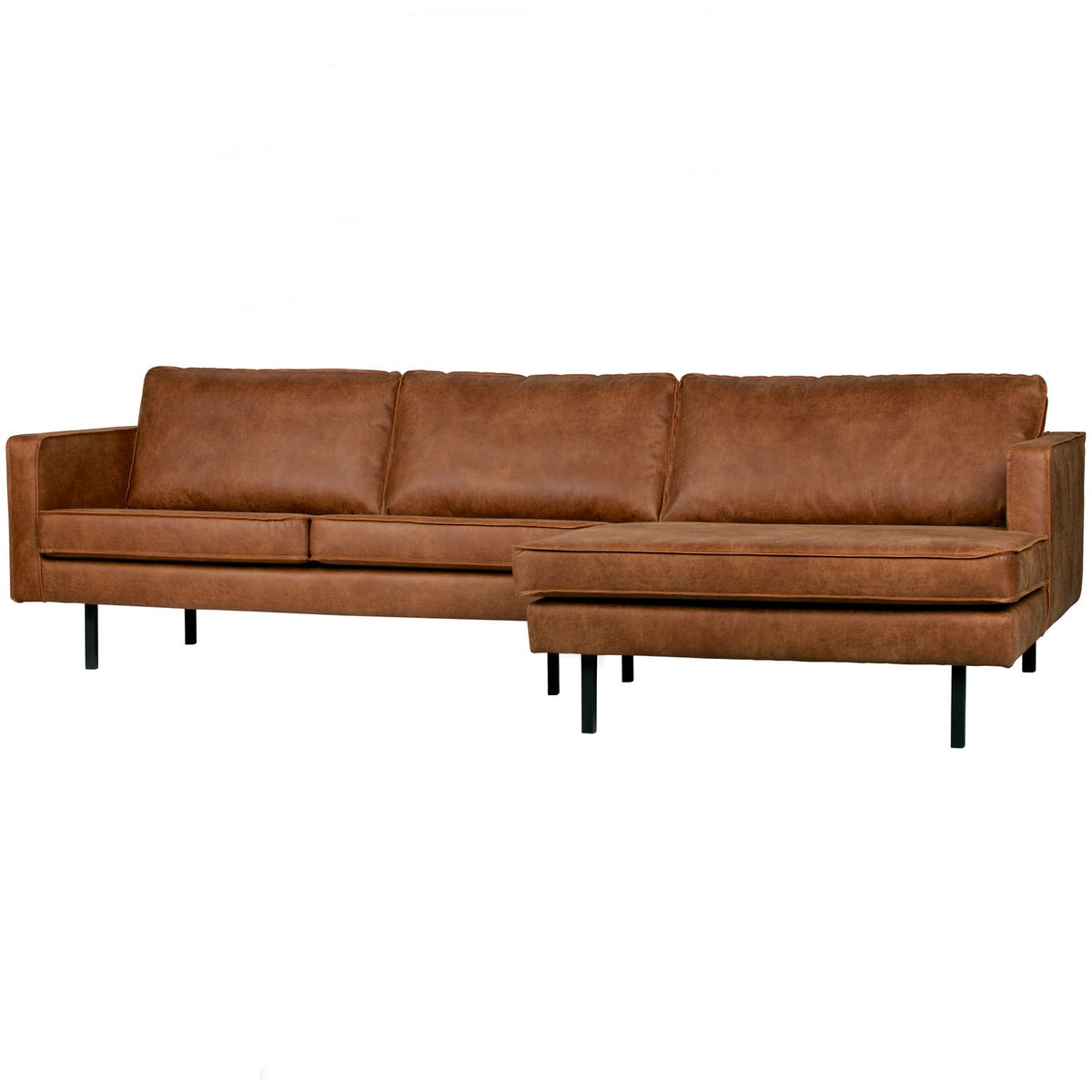 Woood | Chaise Longue Rodeo rechts ecoleer cognac