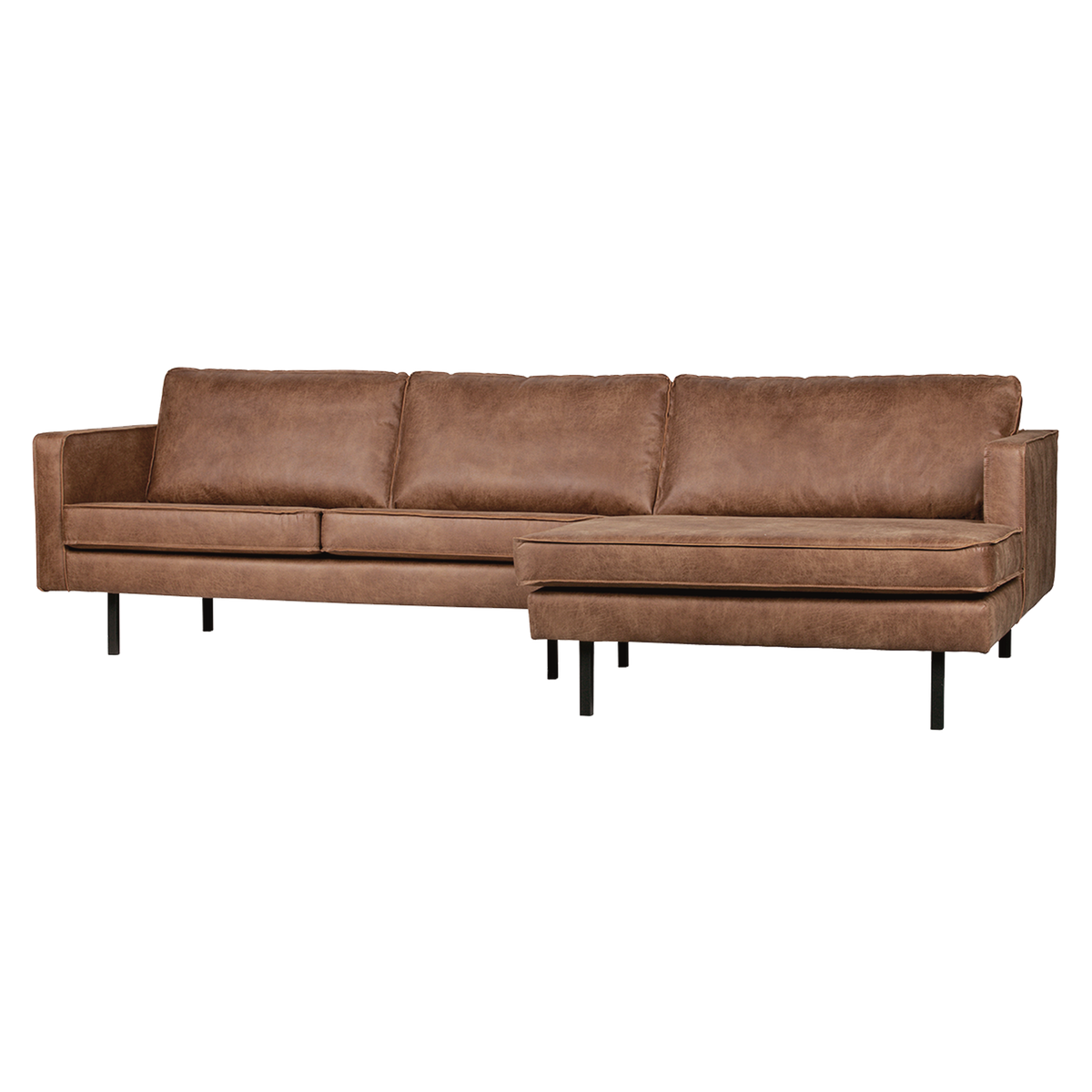 Woood | Chaise Longue Rodeo rechts ecoleer cognac