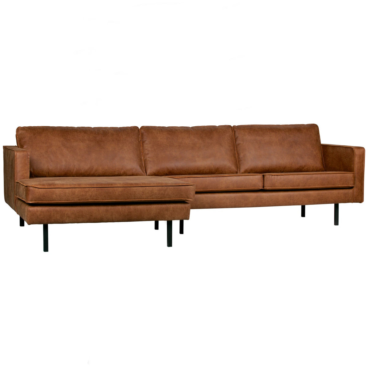 Woood | Chaise longue Rodeo links ecoleer cognac