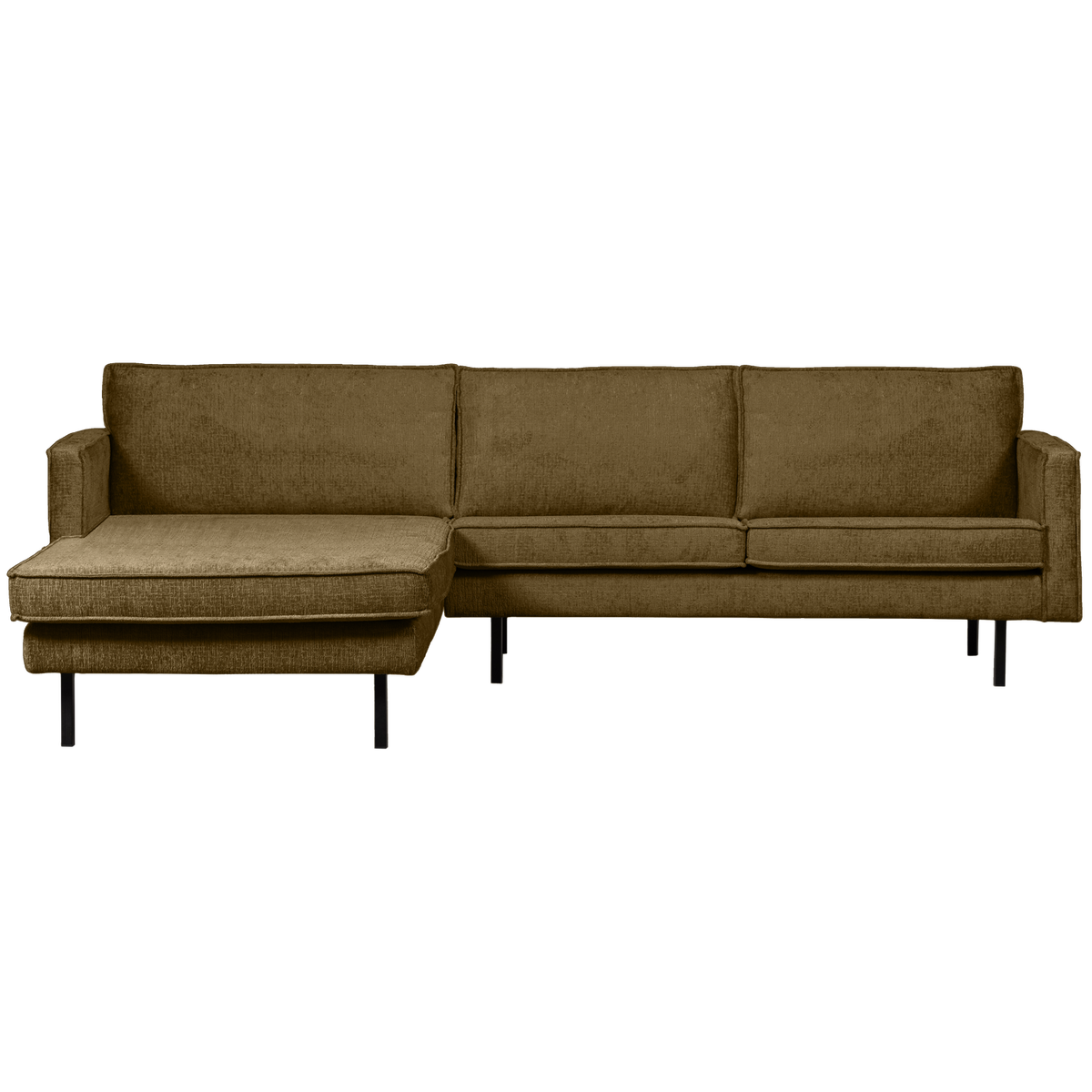 Woood | Chaise longue Rodeo links structure velvet brass