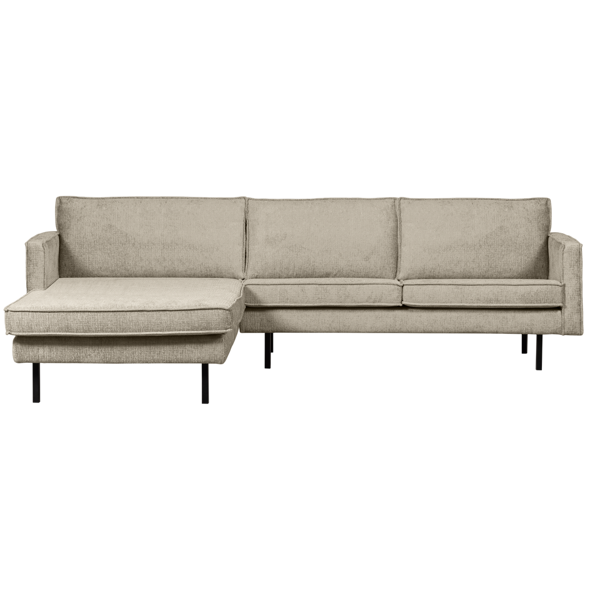 Woood | Chaise longue Rodeo links structure velvet wheatfield