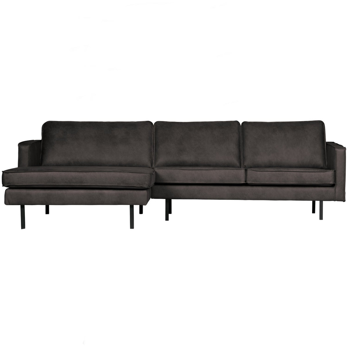 Woood | Chaise longue Rodeo links ecoleer zwart