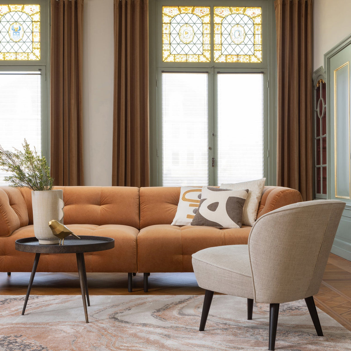 Woood | Salontafel Bounds L antiek goud