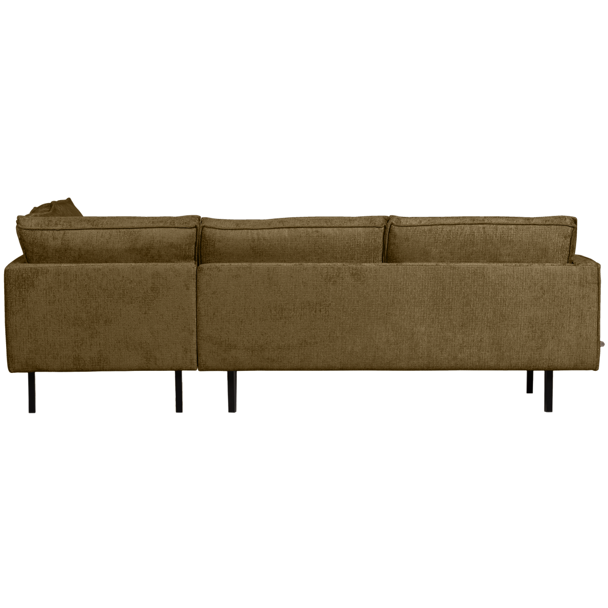 Woood | Hoekbank Rodeo rechts structure velvet brass