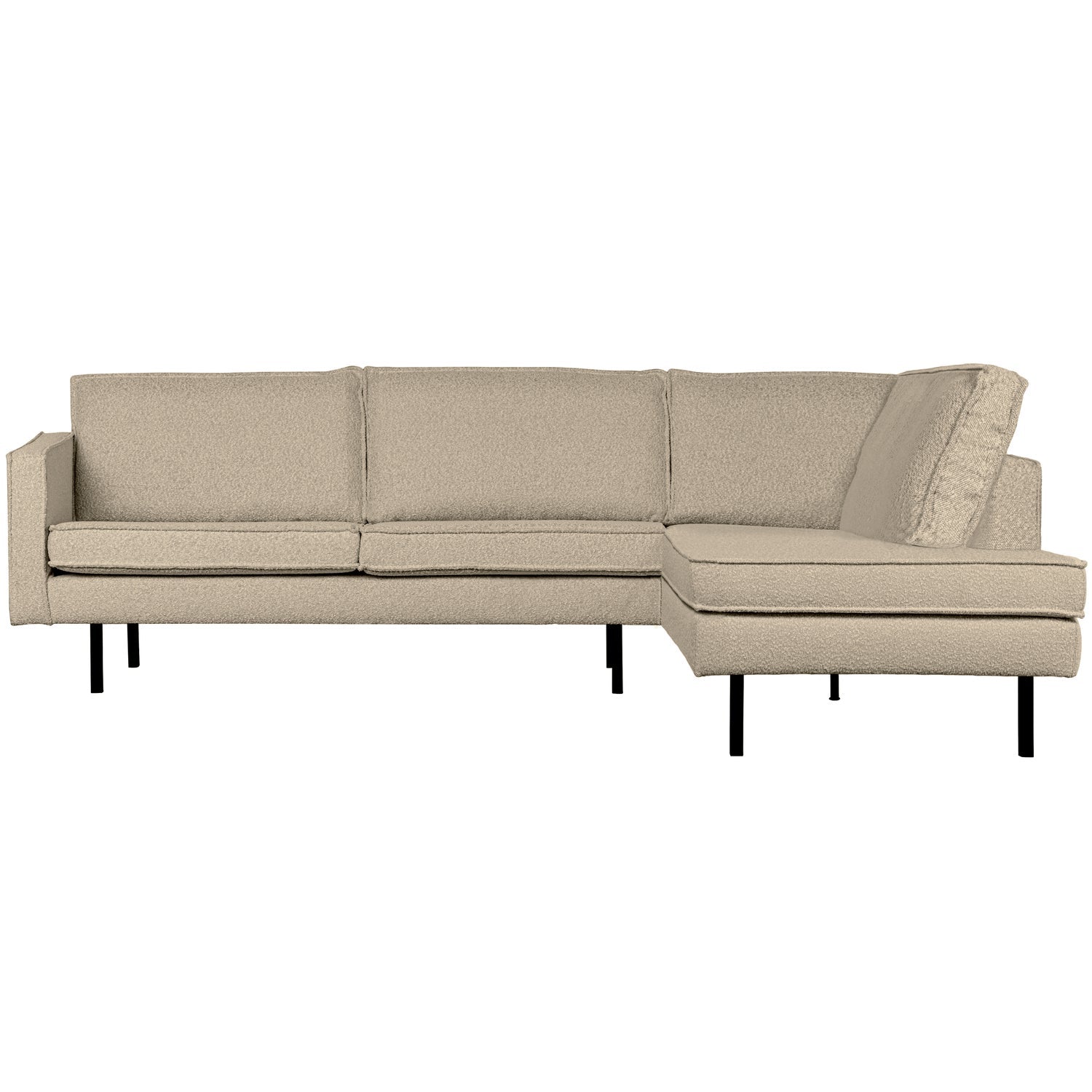 Woood | Hoekbank Rodeo rechts boucle beige