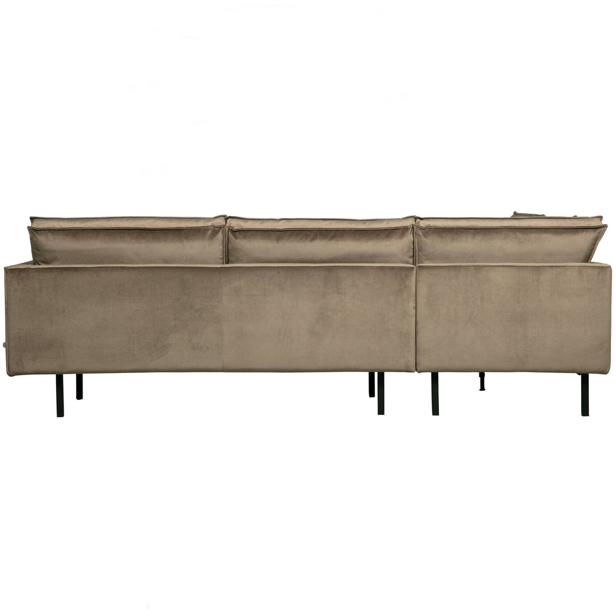 Woood | Hoekbank Rodeo links velvet taupe