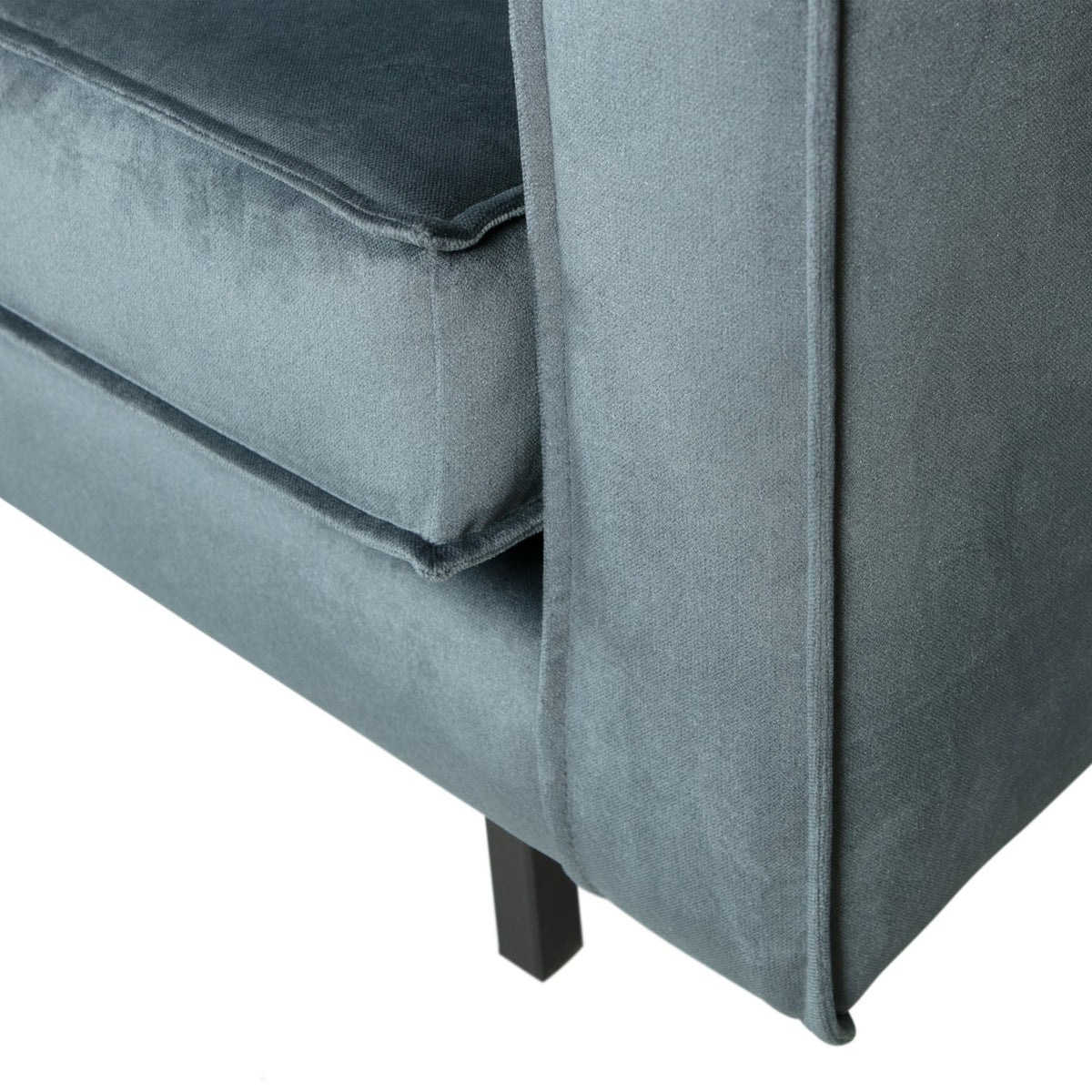 Woood | Hoekbank Rodeo links velvet groenblauw