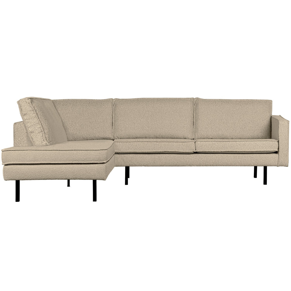 Woood | Hoekbank Rodeo links boucle beige