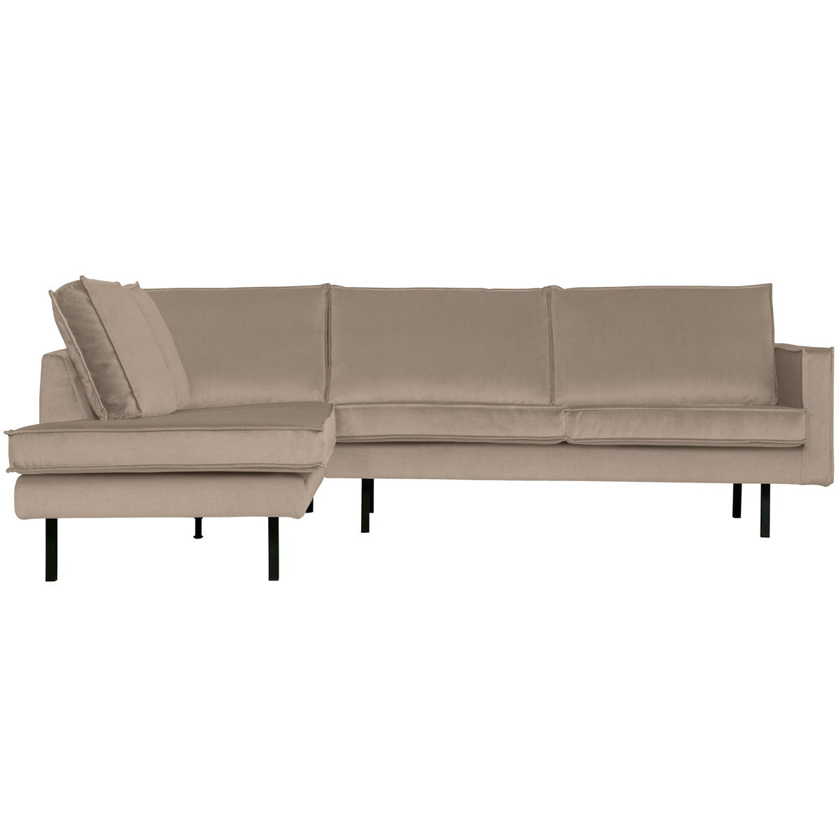 Woood | Hoekbank Rodeo links velvet khaki