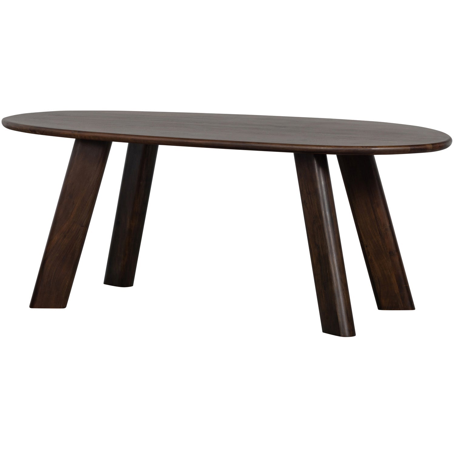 Woood | Eettafel & Bureau Roundly 200cm donkerbruin