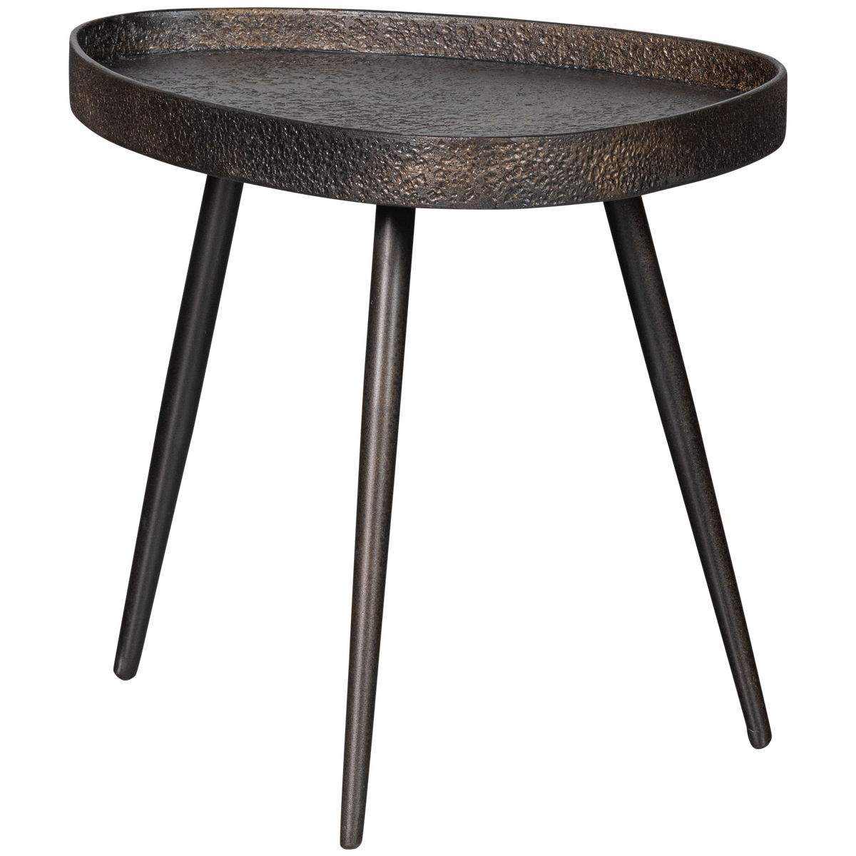 Woood | Bijzettafels Crude set2 antique brons