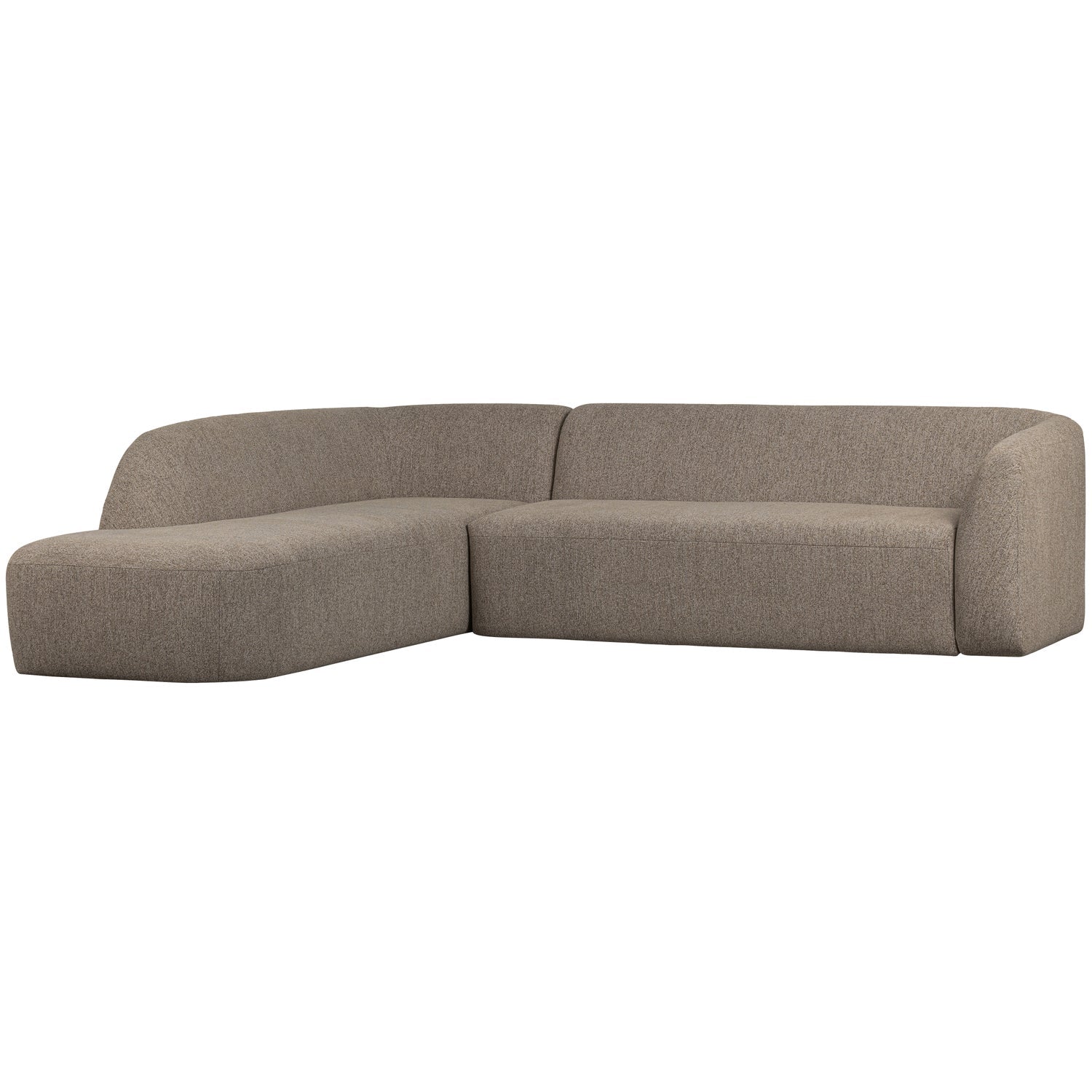 Woood | Hoekbank Sloping links lichtbruin melange