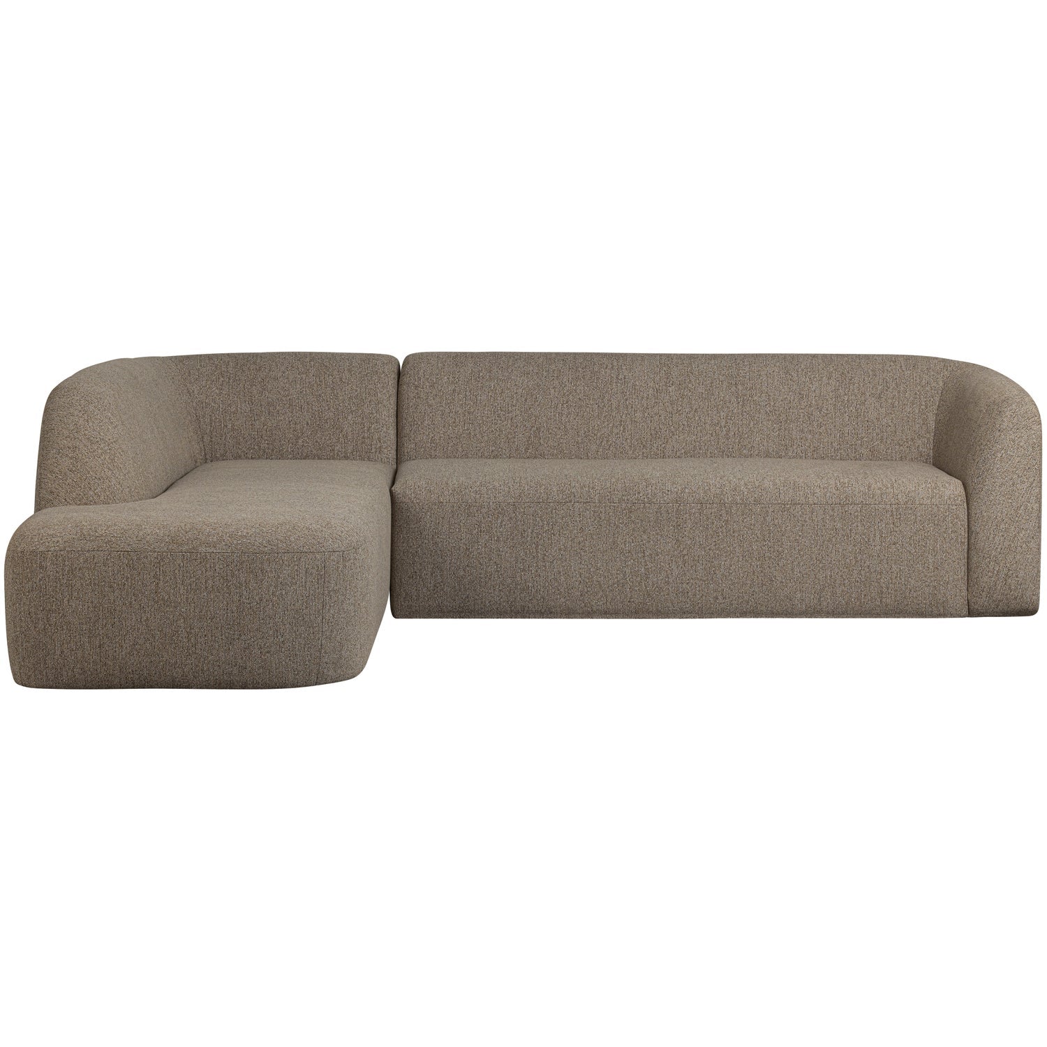 Woood | Hoekbank Sloping links lichtbruin melange