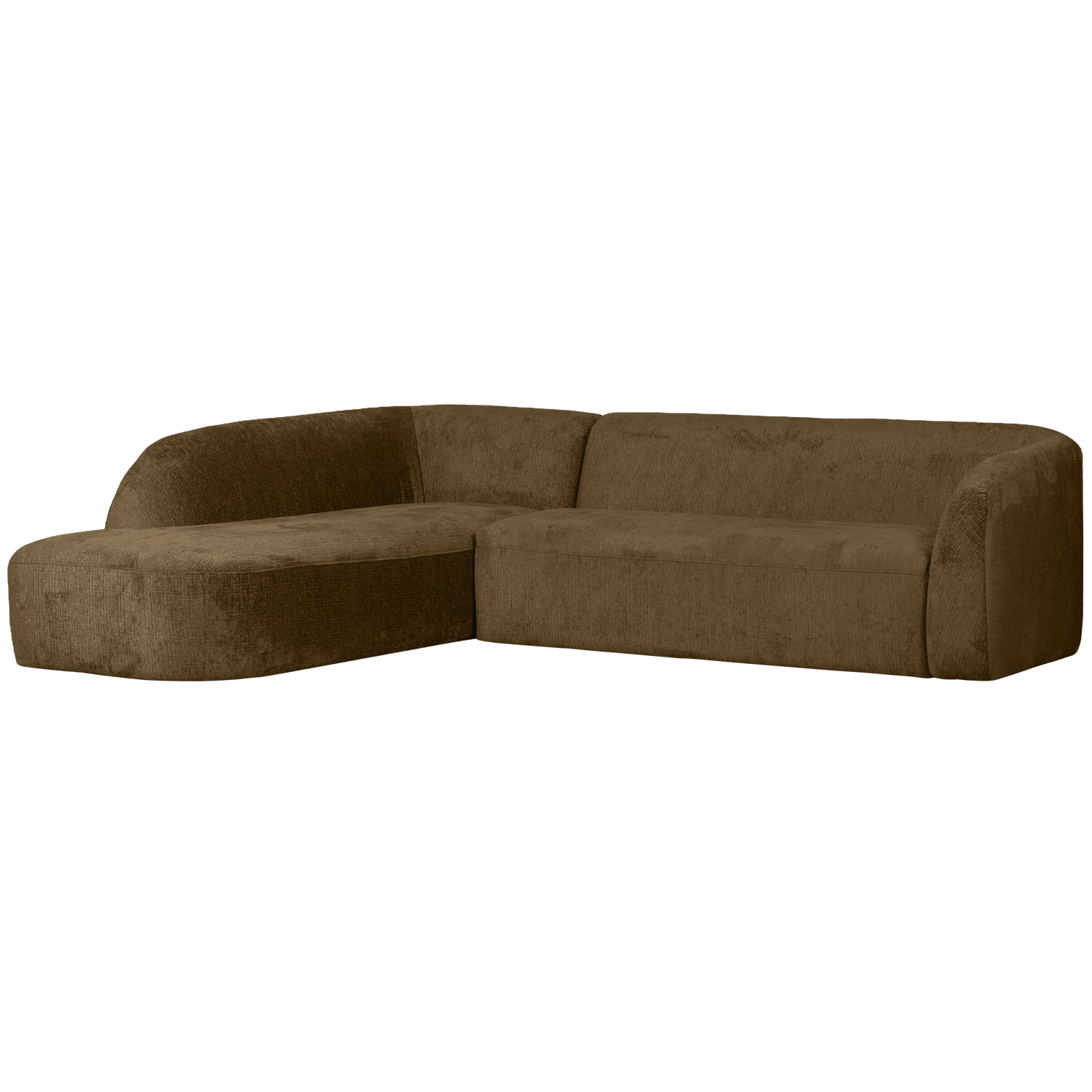 Woood | Hoekbank Sloping links structure velvet brass