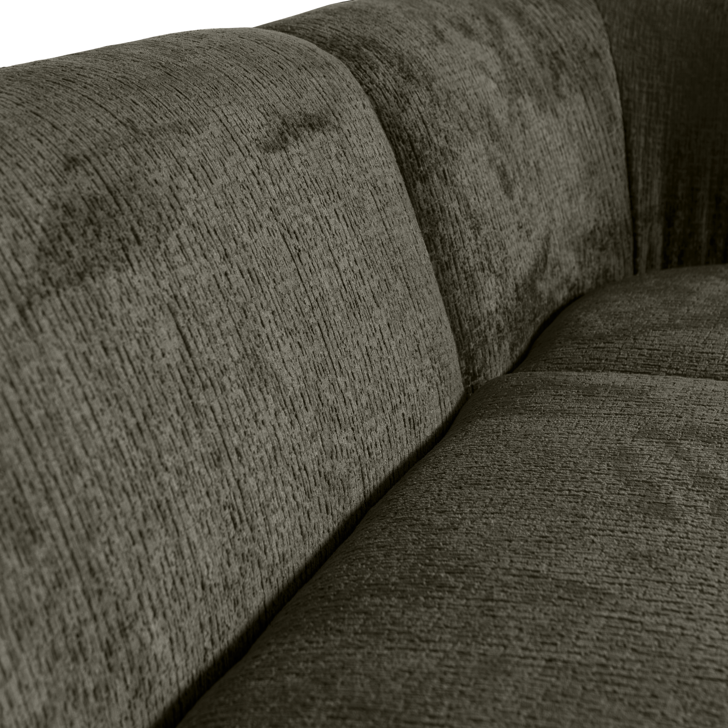 Woood | Hoekbank Sloping rechts structure velvet frost
