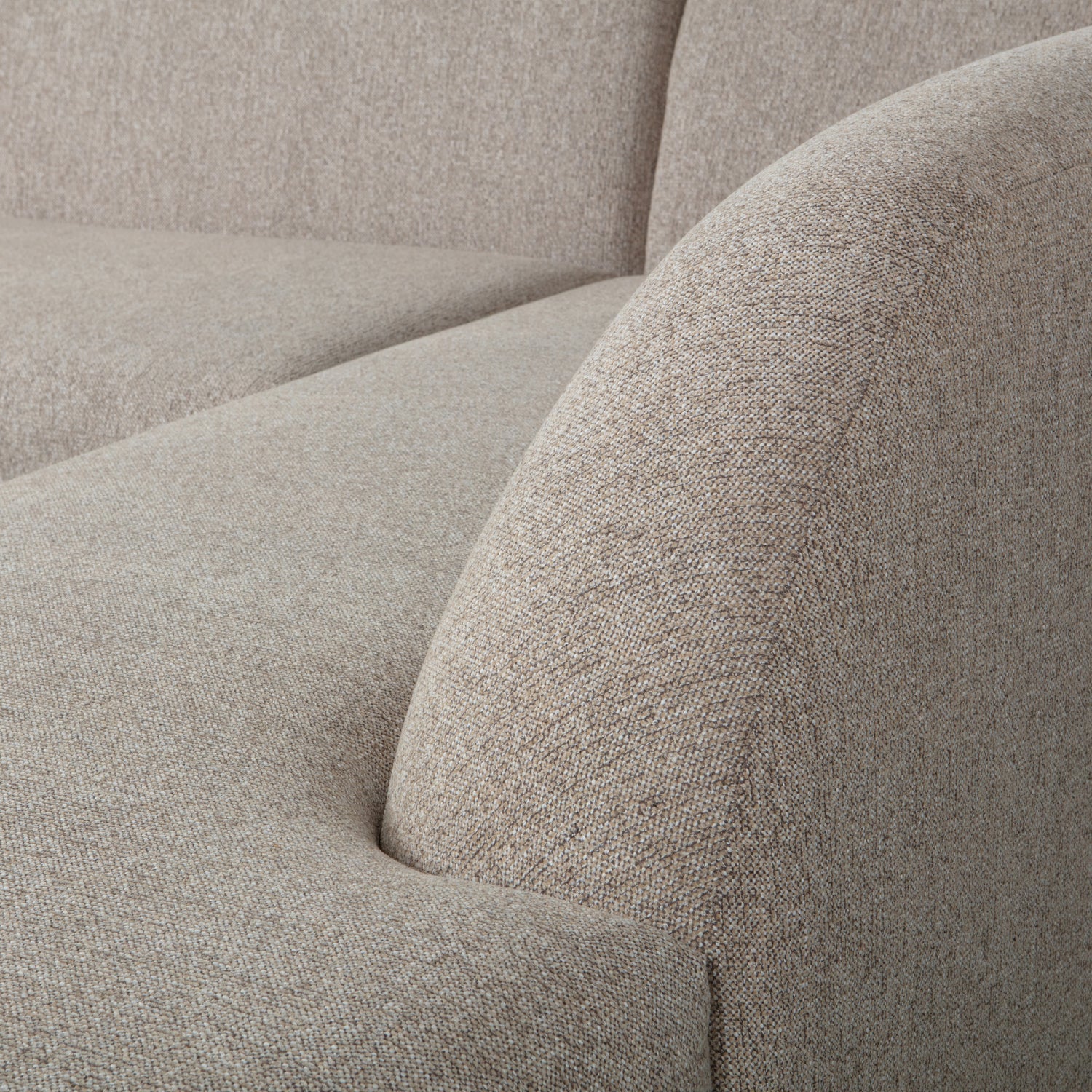 Woood | Hoekbank Sloping rechts naturel melange