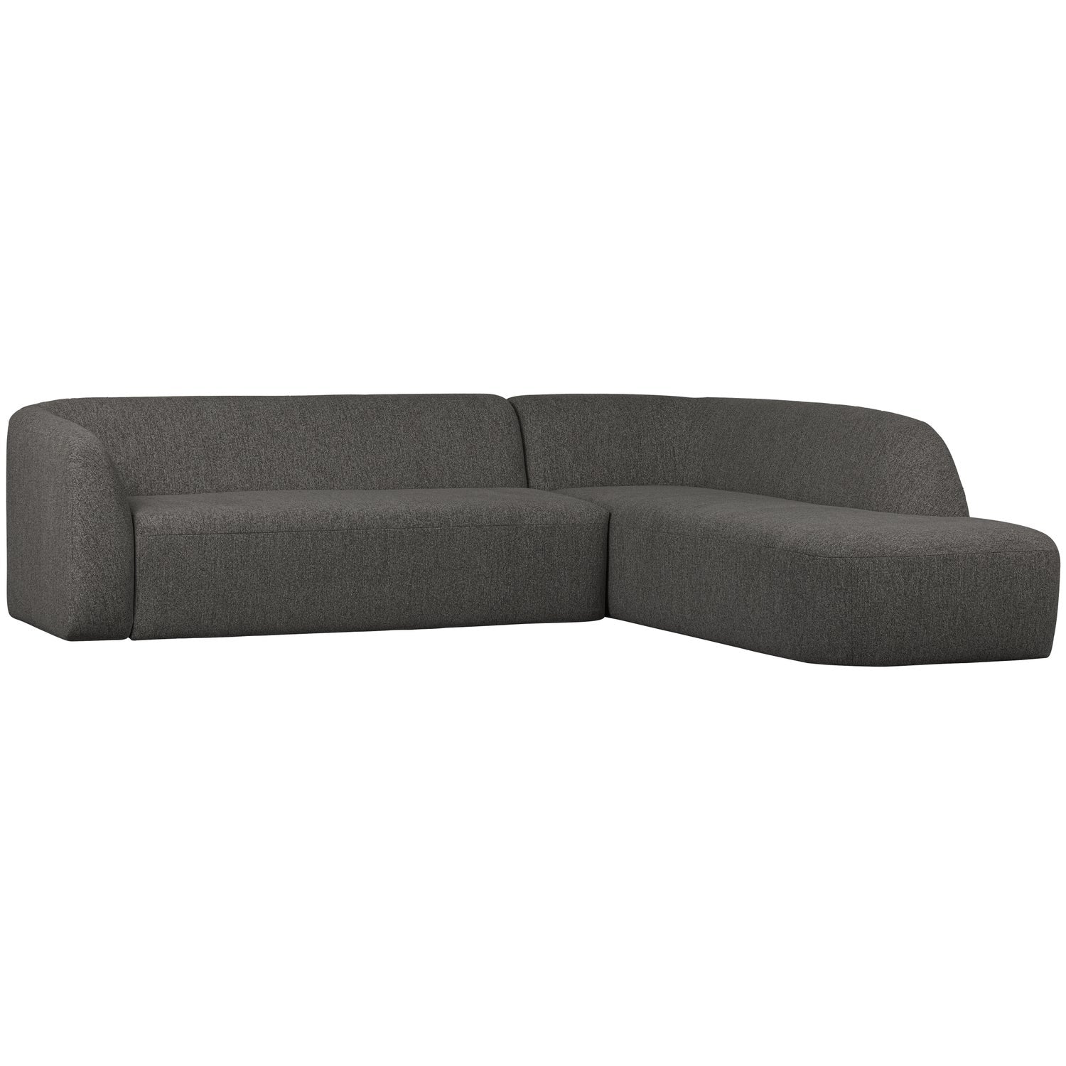 Woood | Hoekbank Sloping rechts grijs/zwart melange
