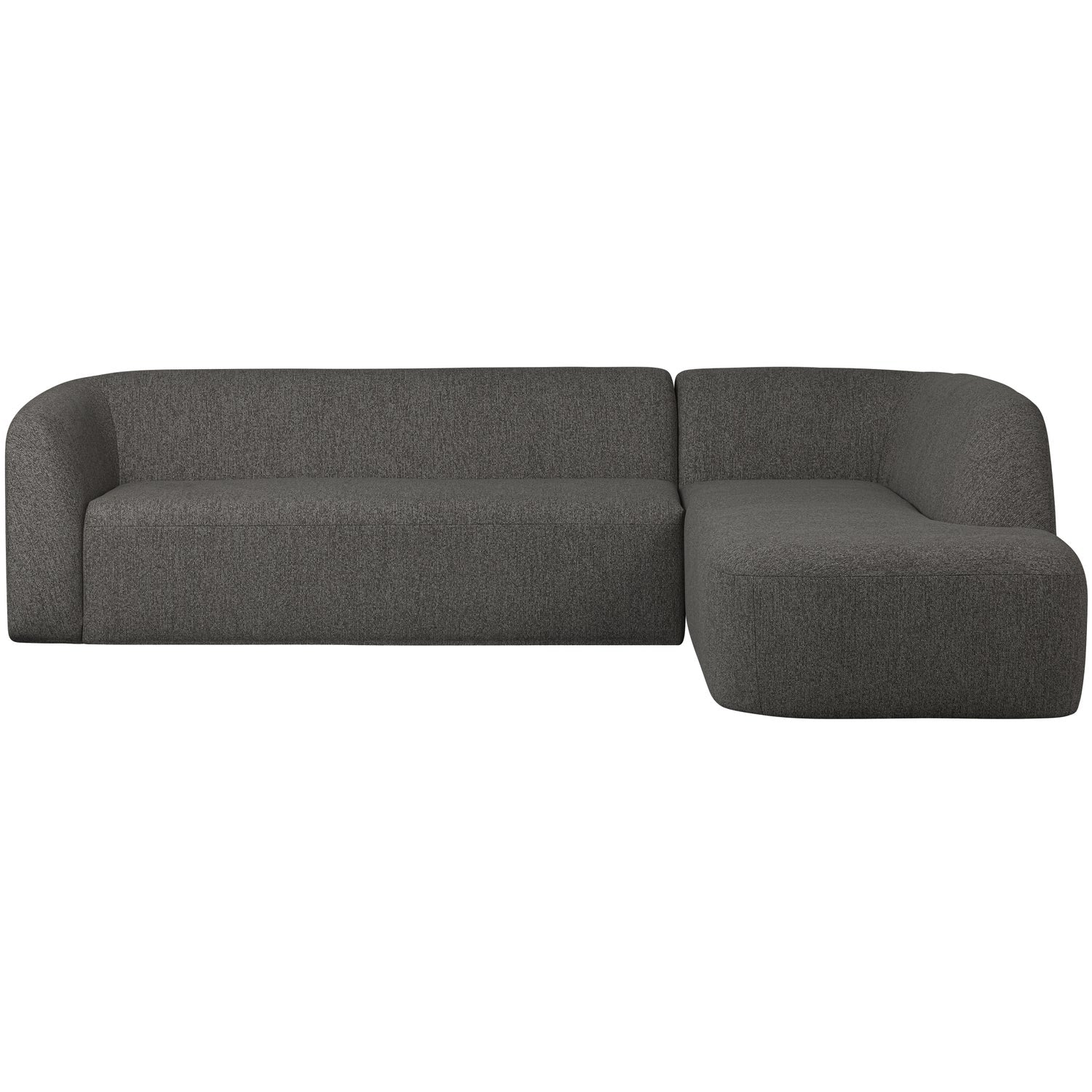 Woood | Hoekbank Sloping rechts grijs/zwart melange