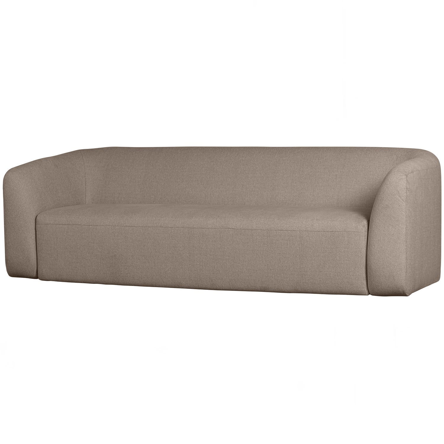 Woood | 3-Zits bank Sloping lichtbruin melange