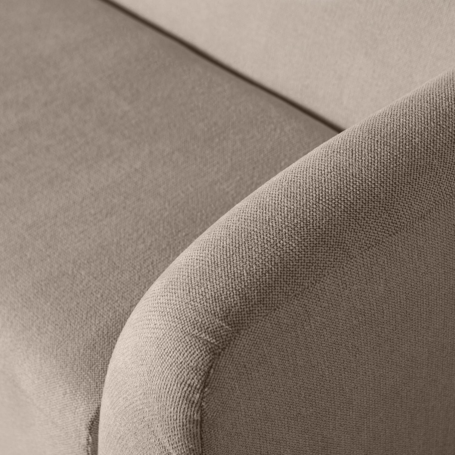 Woood | 3-Zits bank Sloping lichtbruin melange
