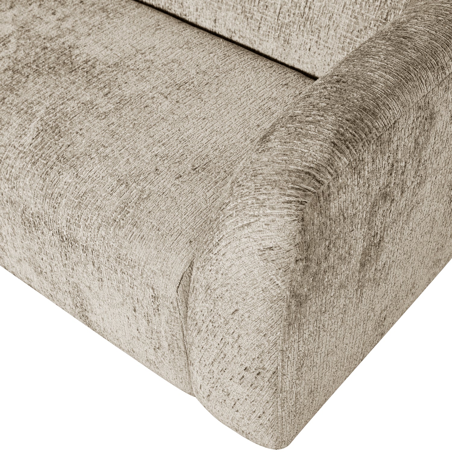 Woood | 3-Zits bank Sloping structure velvet wheatfield