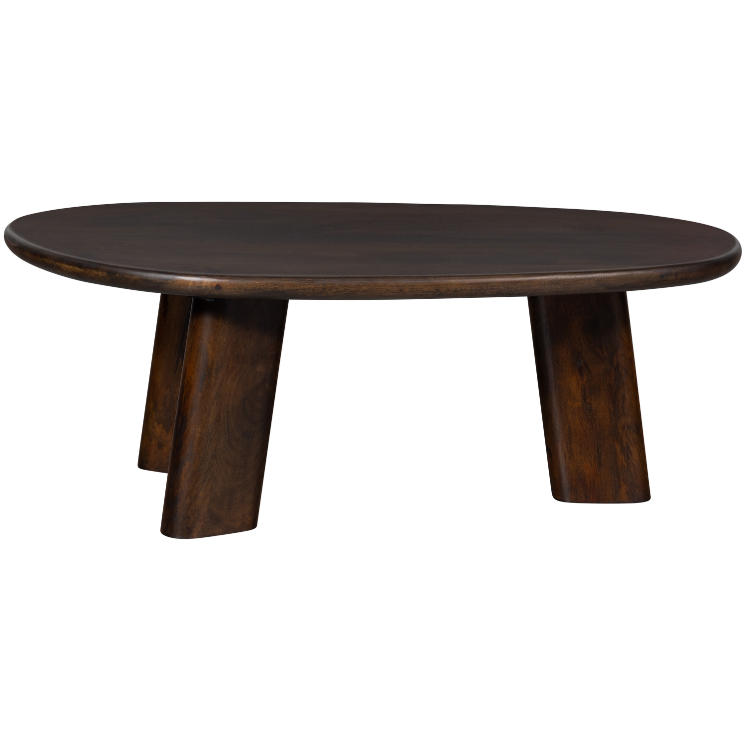 Woood | Salontafel Roundly 110cm donkerbruin
