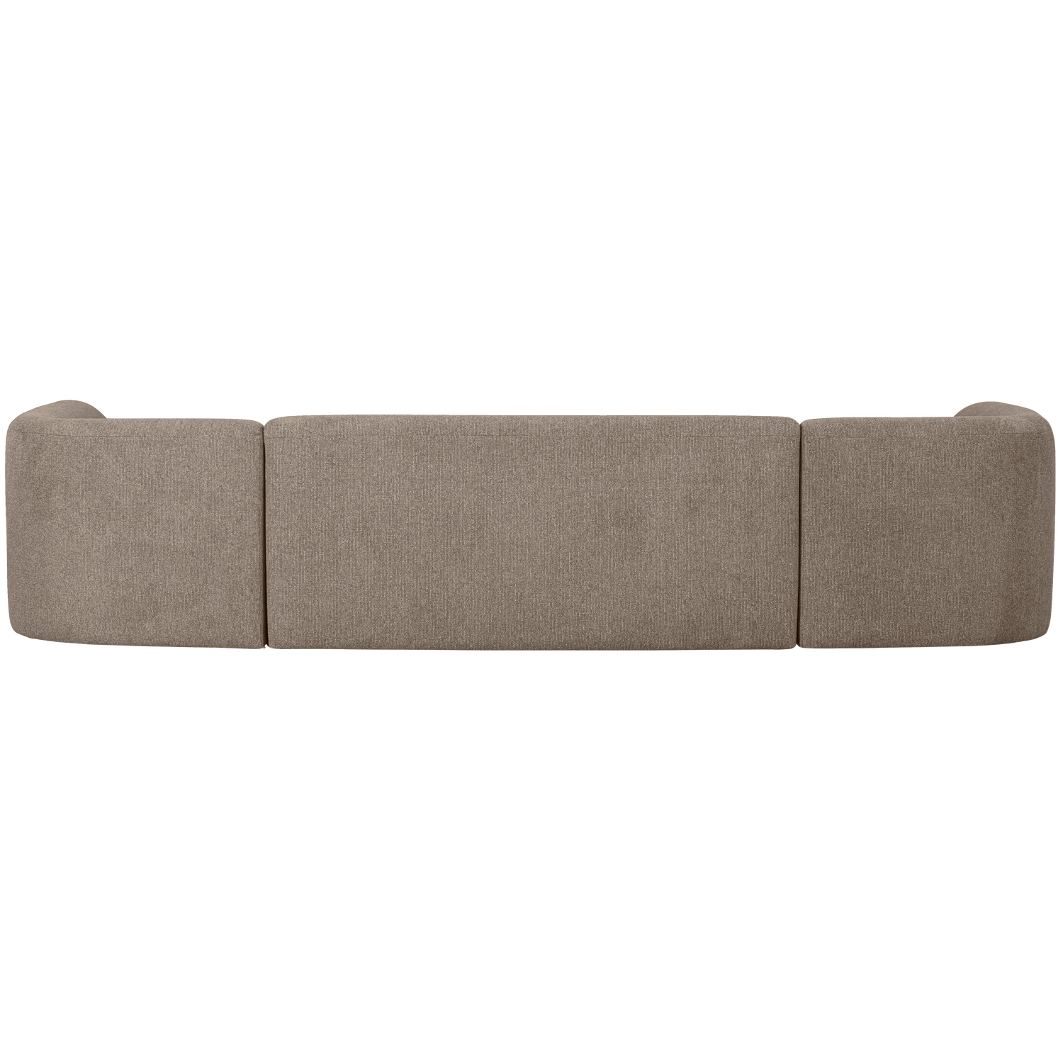 Woood | U-vorm bank Sloping lichtbruin melange