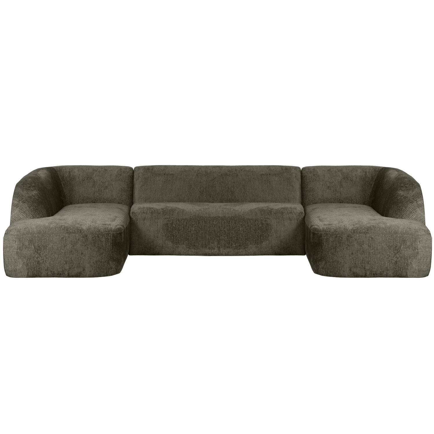 Woood | U-vorm bank Sloping structure velvet frost