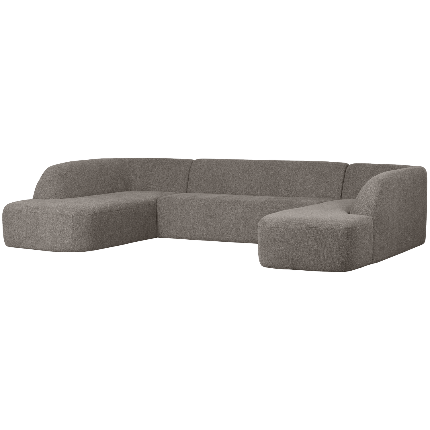Woood | U-vorm bank Sloping grijs melange