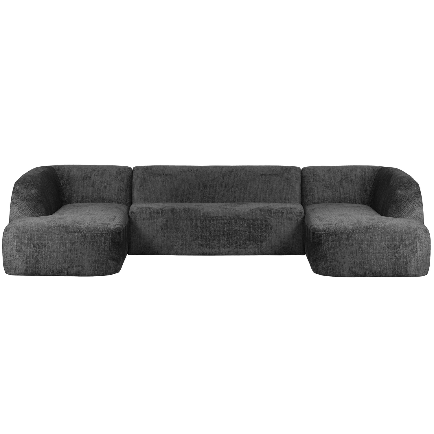 Woood | U-vorm bank Sloping structure velvet mountain
