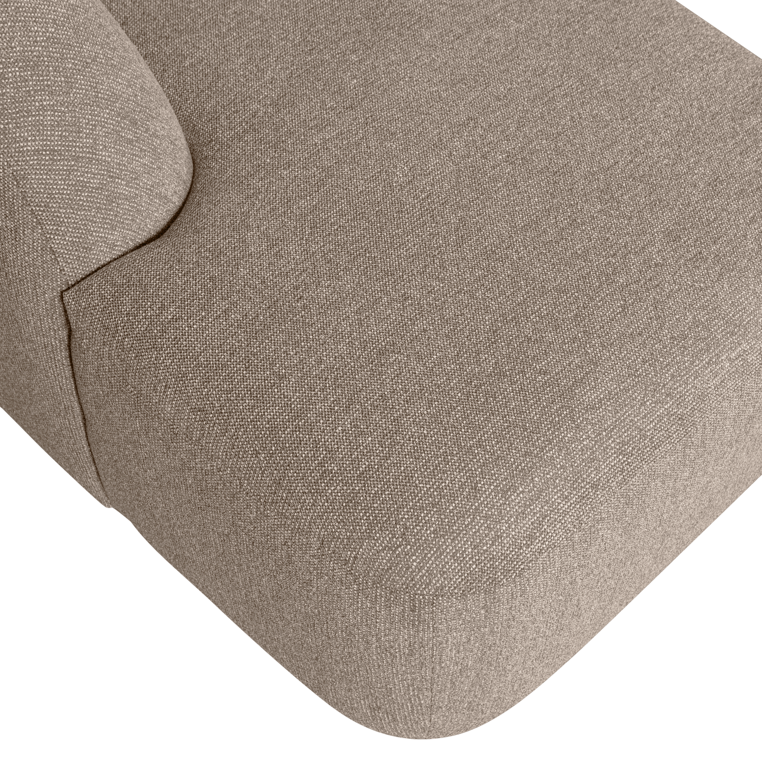 Woood | U-vorm bank Sloping naturel melange