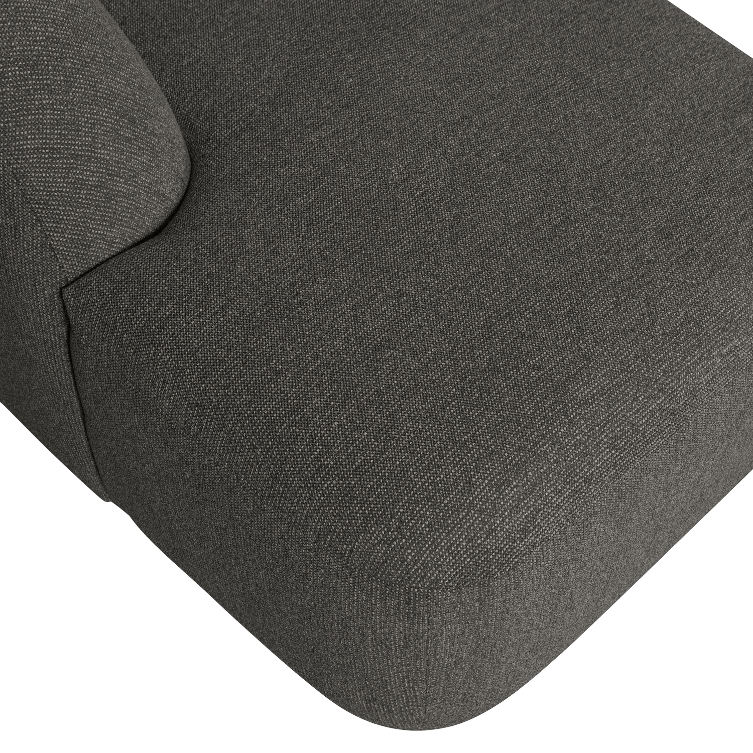 Woood | U-vorm bank Sloping grijs/zwart melange