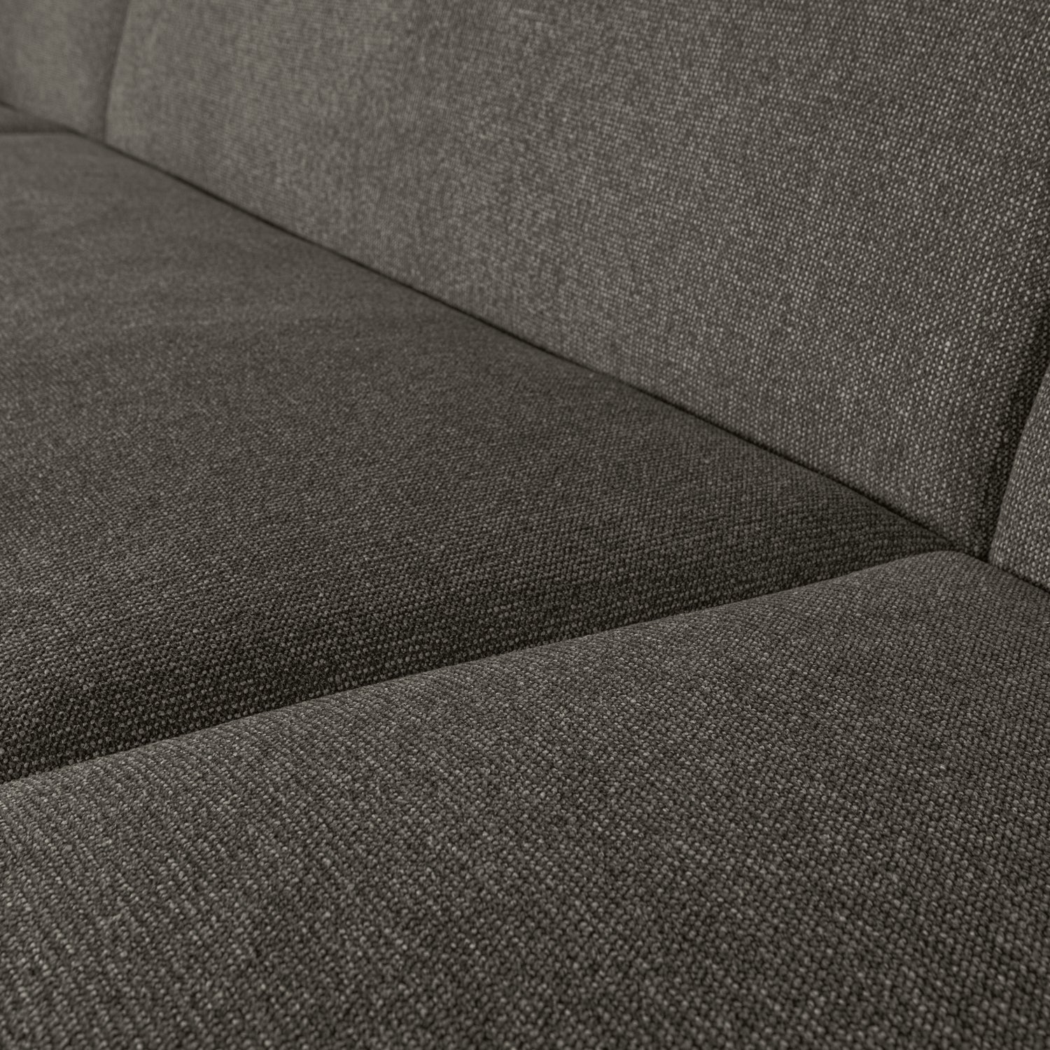 Woood | U-vorm bank Sloping grijs/zwart melange