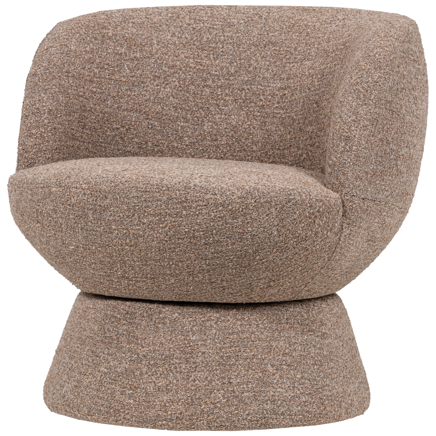 Woood | Draaifauteuil Shuffle bruin melange