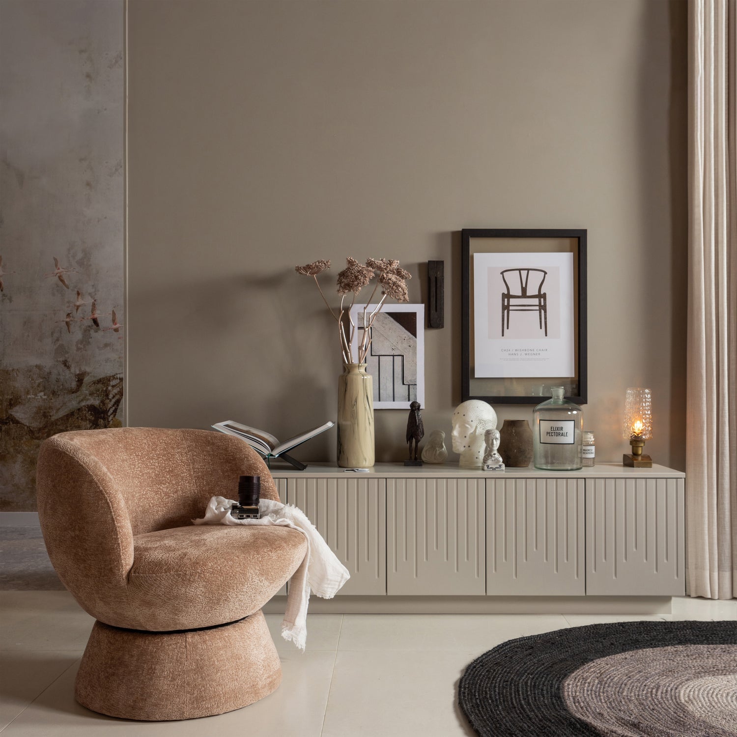 Woood | Draaifauteuil Shuffle naturel