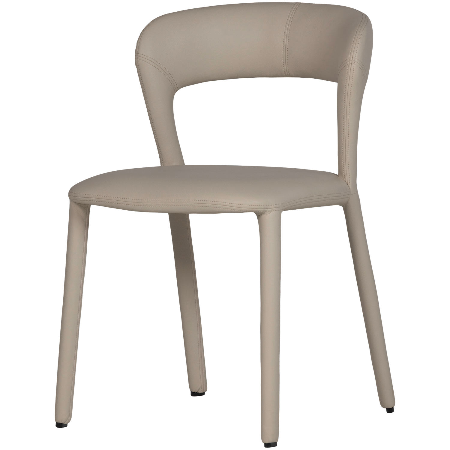 Woood | Eetkamerstoel Noble leerlook beige