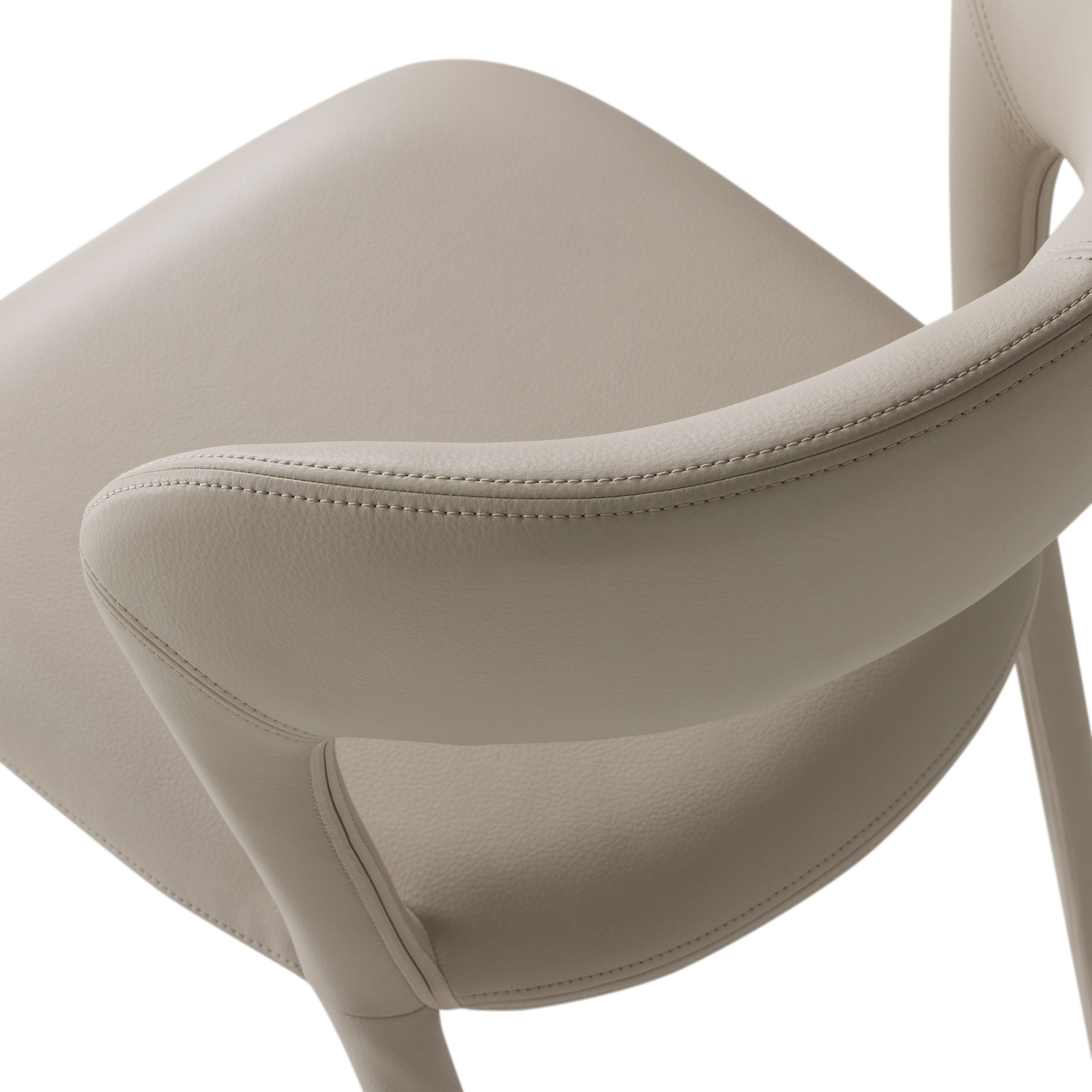 Woood | Eetkamerstoel Noble leerlook beige