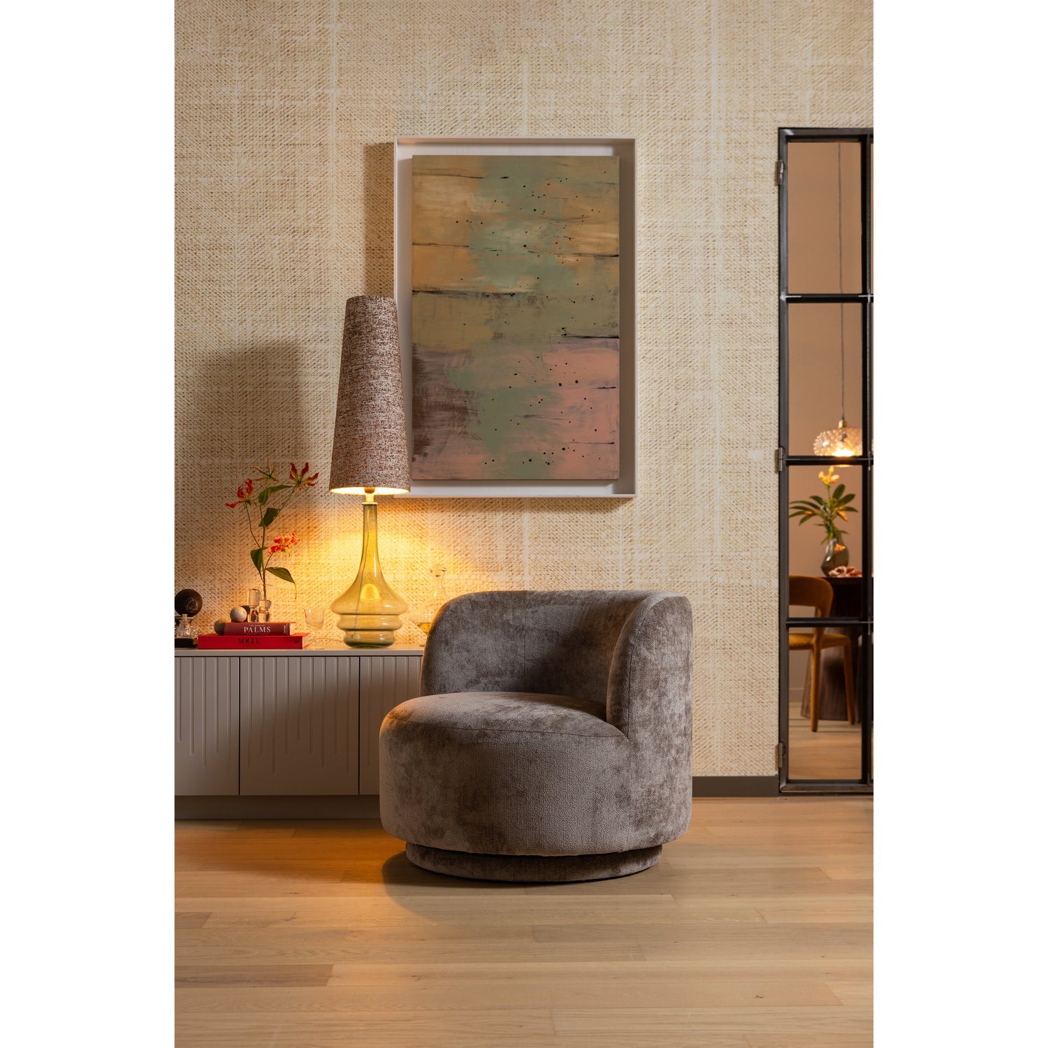 Woood | Draaifauteuil Popular taupe