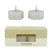 Home Society | Ledkaarsjes bloem wit (set2)